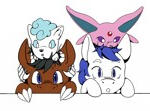 This was a commission done for one of my friends of them and their partner with their favorite pokemon.
